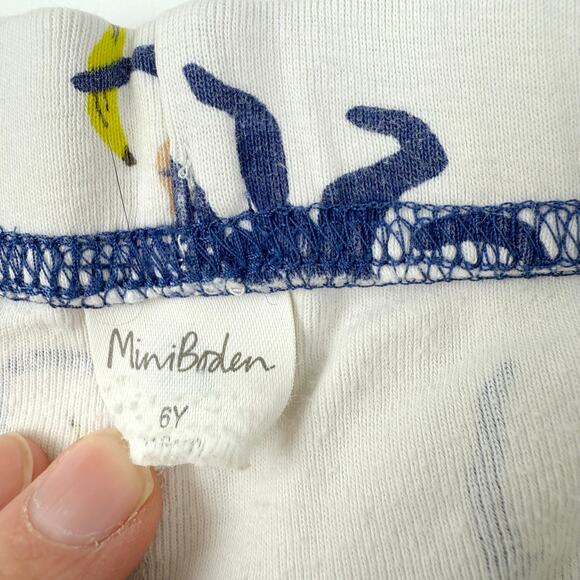 Mini Boden Monkey Shorts Pajama Set - Picture 5 of 6